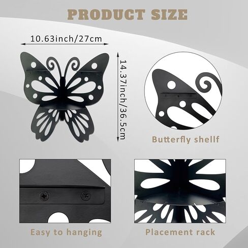Butterfly Corner Shelf Metal Corner Shelf Boho Butterfly Corner Shelf for Bedroom Bathroom Kitchen or Living Room Good Corner Decoration in Saudi Arabia