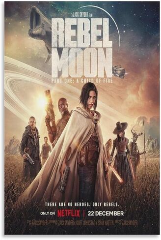 Rebel Moon Movie Poster Art Posters Poster Decorative Painting Canvas Wall Art Living Room Posters Bedroom Painting 16x24inch(40x60cm) in Saudi Arabia