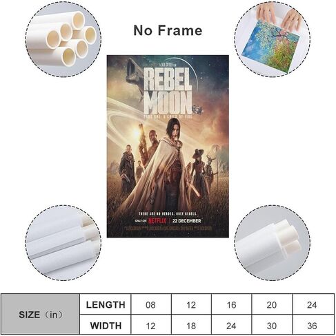Rebel Moon Movie Poster Art Posters Poster Decorative Painting Canvas Wall Art Living Room Posters Bedroom Painting 16x24inch(40x60cm) in Saudi Arabia