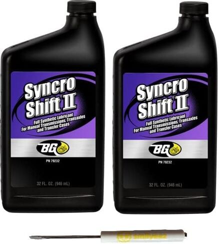 قائمة Smilyeez لـ BG Syncro Shift II PN 792 مع مفك براغي جيب (3 زجاجات) زيت تشحيم تروس صناعي - سائل لناقل الحركة اليدوي والمحور العابر in Saudi Arabia