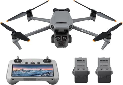 مجموعة طائرة DJI Mavic 3 Pro Drone Fly More مع جهاز تحكم عن بعد، وبطاقة microSD سعة 128 جيجابايت، وحقيبة ظهر، وإضاءة مضادة للتصادم، ووسادة هبوط in Saudi Arabia