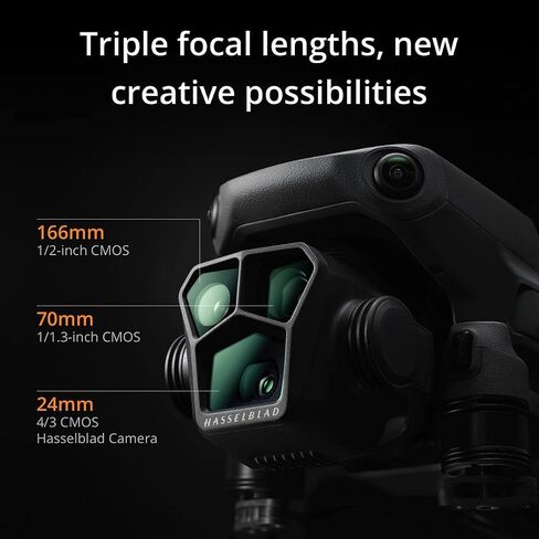 مجموعة طائرة DJI Mavic 3 Pro Drone Fly More مع جهاز تحكم عن بعد، وبطاقة microSD سعة 128 جيجابايت، وحقيبة ظهر، وإضاءة مضادة للتصادم، ووسادة هبوط in Saudi Arabia