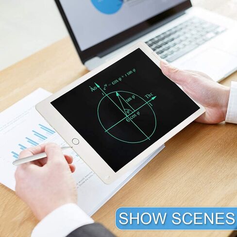 تابلت JONZOO LCD للكتابة مقاس 11 بوصة، وسادات رسم قابلة للمسح مع مغناطيس، لوحة كتابة تابلت رسم إلكترونية للأطفال البالغين في مكتب المدرسة المنزلية (أسود) in Saudi Arabia
