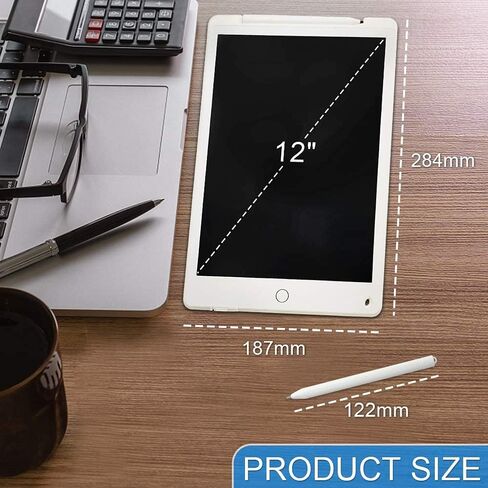 تابلت JONZOO LCD للكتابة مقاس 11 بوصة، وسادات رسم قابلة للمسح مع مغناطيس، لوحة كتابة تابلت رسم إلكترونية للأطفال البالغين في مكتب المدرسة المنزلية (أسود) in Saudi Arabia