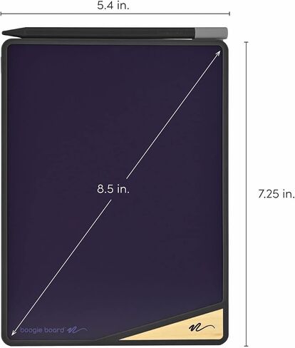 Boogie Board VersaBoard Authentic Reusable Home & Office Organization Notepad with 8.5" LCD Writing Tablet, VersaPencil Stylus, Instant Erase & Built-in Magnet & Portrait/Landscape Kickstand (Gray) in Saudi Arabia