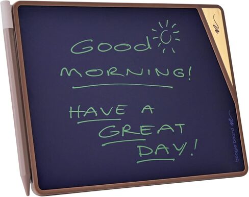 Boogie Board VersaBoard Authentic Reusable Home & Office Organization Notepad with 8.5" LCD Writing Tablet, VersaPencil Stylus, Instant Erase & Built-in Magnet & Portrait/Landscape Kickstand (Gray) in Kuwait