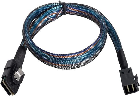 Cablecc الداخلية Mini SAS SFF-8087 إلى Mini SAS عالية الكثافة HD SFF-8643 خادم البيانات القرص الصلب غارة كابل 50 سنتيمتر in Kuwait