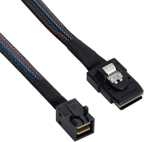 Cablecc الداخلية Mini SAS SFF-8087 إلى Mini SAS عالية الكثافة HD SFF-8643 خادم البيانات القرص الصلب غارة كابل 50 سنتيمتر in Kuwait