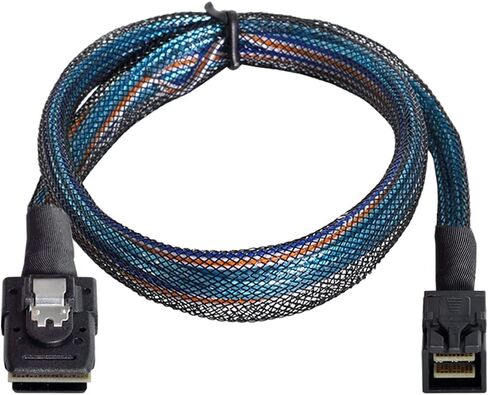 Cablecc الداخلية Mini SAS SFF-8087 إلى Mini SAS عالية الكثافة HD SFF-8643 خادم البيانات القرص الصلب غارة كابل 50 سنتيمتر in Kuwait
