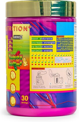 أحماض أمينية أساسية بنكهة يونيكو غامي بير يومينو EAA + مسحوق إلكتروليت للتعافي والترطيب بعد التمرين | منخفض الكربوهيدرات | 30 حصة in Kuwait
