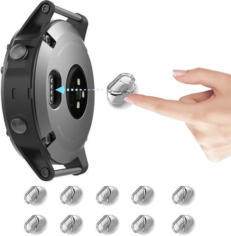 Miimall متوافق مع حماية منفذ شاحن Garmin Fenix ​​7، قابس غطاء منفذ مضاد للغبار من مادة TPU لـ Garmin Fenix ​​7/7X/7S/6، Garmin Instinct 2/2S، Garmin Epix 2، مقابس لملحقات Garmin in Saudi Arabia