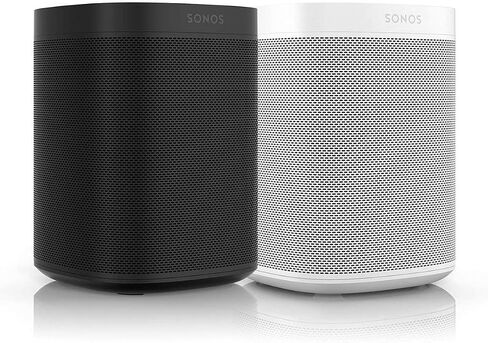 مكبر صوت ذكي Sonos One (Gen 2) مزود بتحكم صوتي من غرفتين مع Amazon Alexa مدمج (عبوة من قطعتين باللون الأبيض) in Saudi Arabia