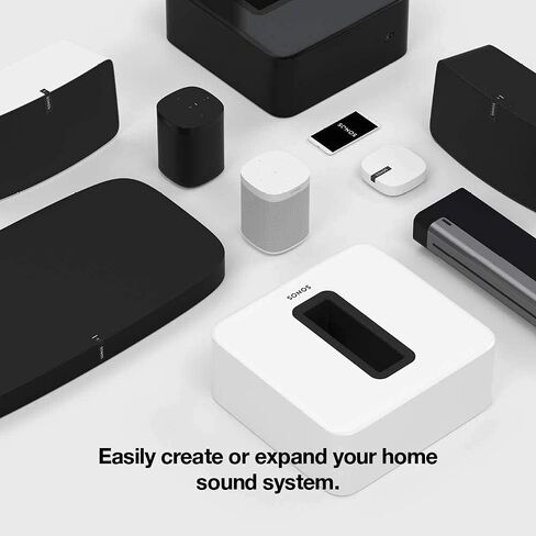 مكبر صوت ذكي Sonos One (Gen 2) مزود بتحكم صوتي من غرفتين مع Amazon Alexa مدمج (عبوة من قطعتين باللون الأبيض) in Saudi Arabia