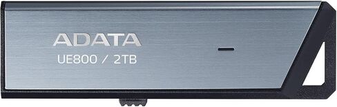 ADATA Elite UE800 2 تيرابايت USB Type-C USB 3.2 Gen2 محرك أقراص فلاش SSD محمول يصل إلى 1000 ميجابايت/ثانية للقراءة/الكتابة (AELI-UE800-2T-CSG)، متوافق مع iPhone 15 Pro Series/Android/Playstation 5 in Kuwait