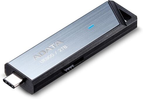 ADATA Elite UE800 2 تيرابايت USB Type-C USB 3.2 Gen2 محرك أقراص فلاش SSD محمول يصل إلى 1000 ميجابايت/ثانية للقراءة/الكتابة (AELI-UE800-2T-CSG)، متوافق مع iPhone 15 Pro Series/Android/Playstation 5 in Kuwait