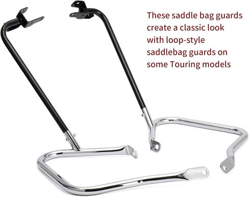 Chrome Rear Saddlebag Guards complete Kit for 2014-Later Harley Touring Street Road Glide Electra Glide Road King in Saudi Arabia