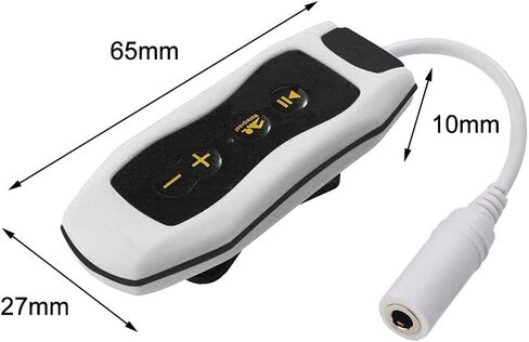 راديو FM محمول للغوص مشغل موسيقى MP3 IPX8 مقاوم للماء وقابل لإعادة الشحن USB2.0 مع سماعة رأس مقاومة للماء مناسبة للسباحة والجري (برتقالي) in Saudi Arabia