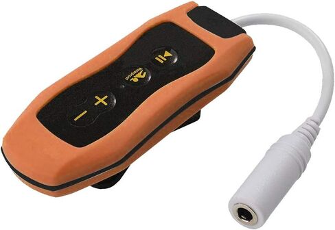 Portable FM Radio Diving MP3 Music Player IPX8 Water-Proof Rechargeable USB2.0 with Water-Proof Headphone Suitable for Swimming and Running(Orange) in Saudi Arabia