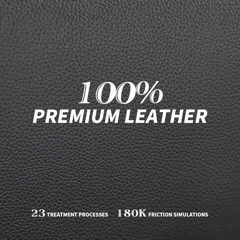Kinnls Cameron Massage Chair Genuine Leather Executive Office Chair for Long Hours Ergonomic Home Chair Fully Reclining with Pillow,Retractable Footrest and Adjustable Headrest (Cowhide Leather-Black) in Saudi Arabia