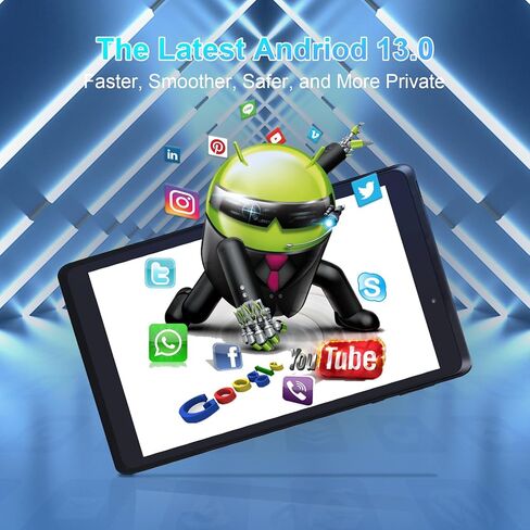 8 Inches Android Tablets, 2024 1st Generation Tablet, HD 800 * 1280 Screen Display, 4GB Ram 32GB ROM, 5000mAh Battery Life Tablet for Adults Teenagers in Kuwait