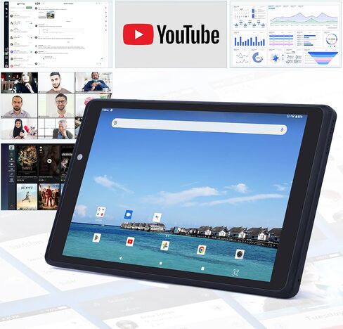 8 Inches Android Tablets, 2024 1st Generation Tablet, HD 800 * 1280 Screen Display, 4GB Ram 32GB ROM, 5000mAh Battery Life Tablet for Adults Teenagers in Kuwait