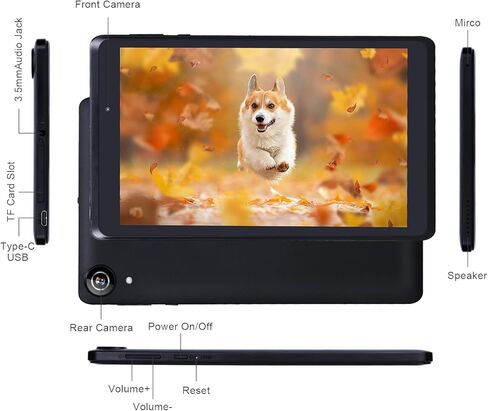 8 Inches Android Tablets, 2024 1st Generation Tablet, HD 800 * 1280 Screen Display, 4GB Ram 32GB ROM, 5000mAh Battery Life Tablet for Adults Teenagers in Kuwait