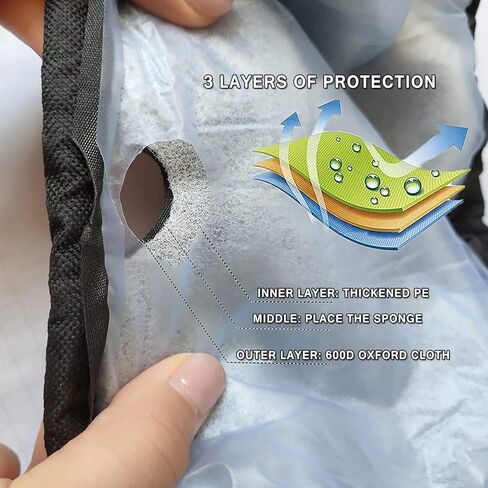 Trampoline Spring Cover 40 Inch Replacement Safety Pad for Mini Trampoline 3 Layer Protect Tear-Resistant Oxford Cloth Easy to Install Replacement for Home, Gym in Saudi Arabia