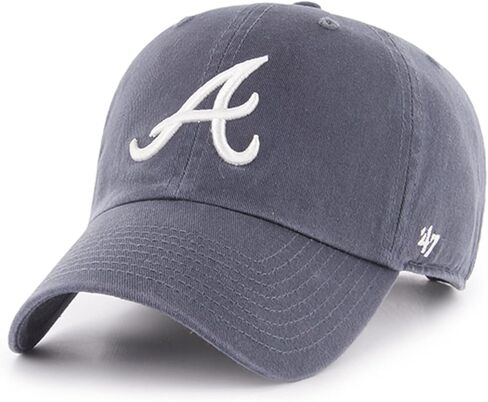 '47 MLB Vintage Navy Clean Up Adjustable Hat Cap, Adult One Size (Atlanta Braves Vintage Navy) in Saudi Arabia