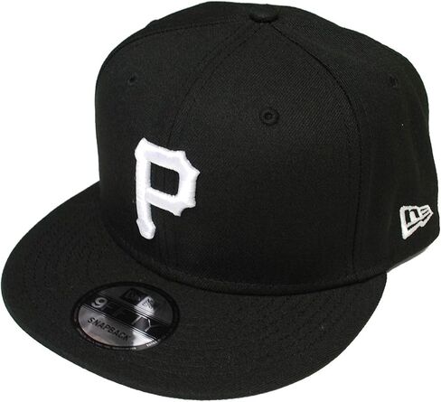 قبعة New Era الأصلية من Pittsburgh Pirates باللونين الأسود والأبيض 9Fifty Snapback OSFM - قابلة للتعديل in Kuwait