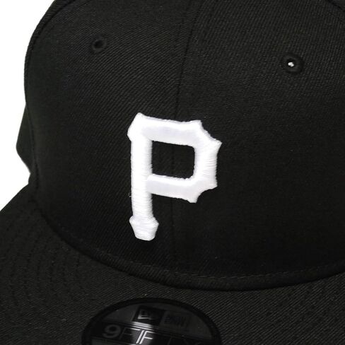 قبعة New Era الأصلية من Pittsburgh Pirates باللونين الأسود والأبيض 9Fifty Snapback OSFM - قابلة للتعديل in Kuwait