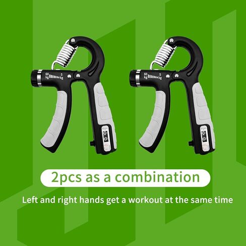Grip Trainer 2 Pcs Adjustable Resistance 10-130 lbs Arm Trainer, Builds Hand and Arm Strength, Exercises Palm Grip Fitness Equipment for Athletes Muscle Building and Injury Recovery in Kuwait