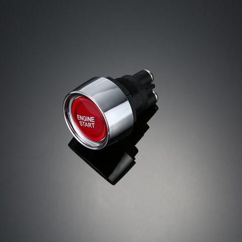 Start Switch 12v DC 50A Blue Car Start Engine Button Stater，Jtron Push Button Light Switch Push Start Ignition Switch for Racing SPST(ON)-Off Momentary (Blue) in Saudi Arabia