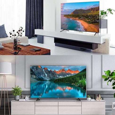 قاعدة حامل للتلفزيون، أرجل تلفزيون على سطح الطاولة لأجهزة تلفزيون Vizio Samsung LG TCL Hisense مع فتحات تثبيت مسافة 2.16 بوصة/5.5 سم أو في حدود 1.77 بوصة/4.5 سم in Kuwait
