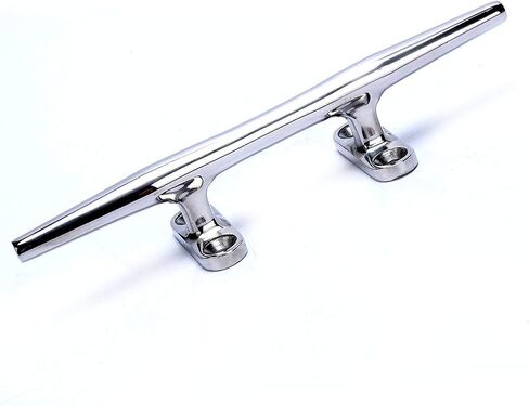 Amarine Made 4 Pack Stainless Steel Open Base Cleat-4 Inch Boat Cleats,Rope Cleat,Boat Dock Cleats - Ideal for Marine, Deck,Nautical Decor,Cabinet Pull/Towel Hook/Coat hanger-9995S4 in Saudi Arabia