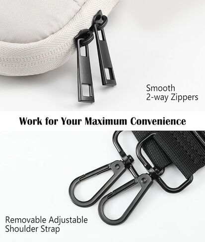 حقيبة حمل منتفخة للكمبيوتر اللوحي مقاس 9-11 بوصة مع حزام كتف تناسب iPad 9/8/7 Gen 10.2، iPad Pro 11 M2 2022، iPad Air 5/4 10.9، iPad 10 Gen 10.9، Galaxy Tab A8/S9/S8/S9 FE، بيج رمادي in Kuwait