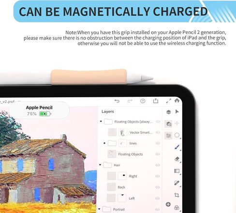 9 عبوات من حامل المقبض لأقلام Apple الجيل الثاني، 3 أحجام من ملحقات الأكمام الواقية المريحة من السيليكون، متوافقة مع iPad Pro 11 12.9 بوصة، أبيض، وردي، أرجواني in Saudi Arabia