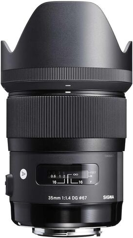 تتضمن الحزمة عدسة Sigma 35mm f/1.4 DG HSM Art (لكاميرات Canon DSLR) ملحقات الشركة المصنعة + طقم مرشح 3 قطع + غطاء عدسة + قلم عدسة + حافظة غطاء + قطعة قماش للتنظيف من الألياف الدقيقة in Saudi Arabia