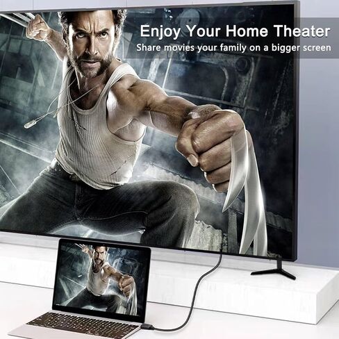 كابل محول USB إلى HDMI لجهاز Mac iOS Windows 10/8/7/Vista/XP، USB 3.0 إلى HDMI Male HD 1080P شاشة عرض كابل محول الصوت والفيديو - 6.6FT in Kuwait