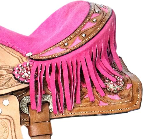 Classic Quality Premium Leather Comfort Western Barrel Racing Trail Equestrian Horse Saddle TACK, Headstall, Breast Collar & REINS Size 15-17 in Saudi Arabia