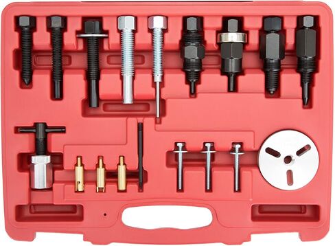مجموعة أدوات قابض تكييف الهواء OEMTOOLS 27150، مجموعة أدوات قابض تكييف الهواء، تزيل وتثبت قوابض التيار المتردد المضغوطة، طقم قابض ضاغط التيار المتردد للاستخدام مع فورد، جنرال موتورز، وكرايسلر، أدوات السيارات in Saudi Arabia