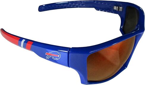 Siskiyou Sports NFL Buffalo Bills Unisex Edge Wrap Sunglass and Bag Set, Team Colors, One Size (FESG015EB) in Saudi Arabia