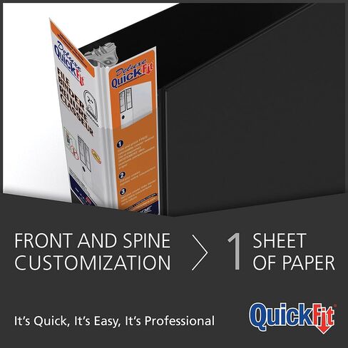 حافظة برو شديدة التحمل بلمسة واحدة، 5 بوصة، حلقة قفل على شكل حرف D، أبيض، 4 عبوات (90070-04) in Kuwait