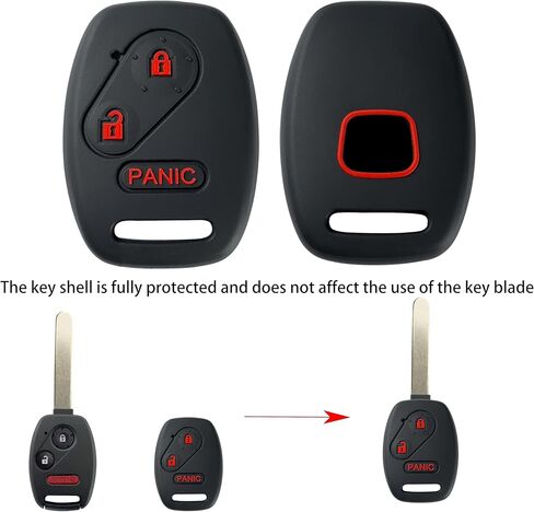 Key Fob for Honda Accord Pilot Civic - Remote Replacement Key Shell Cover Kit for Insight Ridgeline Crosstour LX CRV CRZ Fit Odyssey (Pack of 4) in Kuwait
