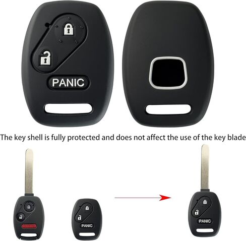 Key Fob for Honda Accord Pilot Civic - Remote Replacement Key Shell Cover Kit for Insight Ridgeline Crosstour LX CRV CRZ Fit Odyssey (Pack of 4) in Kuwait
