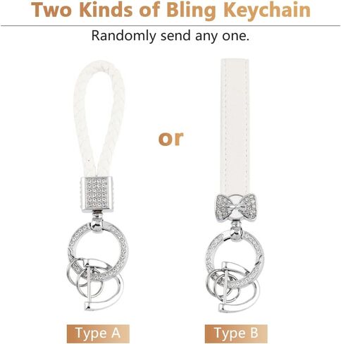 PIFOOG White Key Fob Cover for Jeep Grand Cherokee Compass Renegade Accessories TPU Soft Car Keys Case Shell Protector Bling Keychain 5 Buttons Girly Women Cute in Saudi Arabia