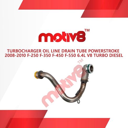 أنبوب تصريف خط زيت الشاحن التوربيني متوافق مع Ford 6.4L Powerstroke 2008 و2009 و2010 F-250 F-350 F-450 F-550 | 6.4 لتر V8 تيربو ديزل | يستبدل #8C3Z-9T516-B، 8C3Z9T516B in Kuwait
