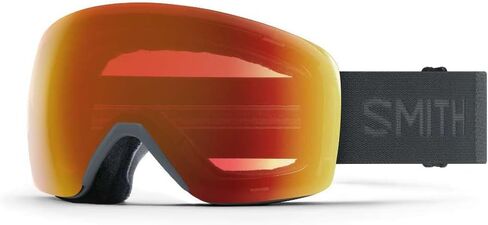 SMITH Unisex Adult Skyline Snow Sport Goggle - Slate Frame | ChromaPop Everyday Red Mirror Lens in Saudi Arabia