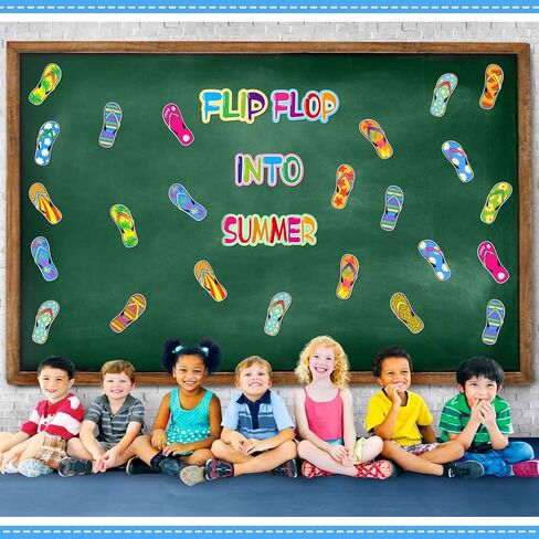 74 قطعة من فليب فلوب لهجات فليب فلوب ملونة، لوحة إعلانات صيفية، ديكور جداري، فتحات لحفلات شاطئ هاواي مع نقاط غراء لتزيين حفلات الفصل الدراسي (بسيط) in Kuwait