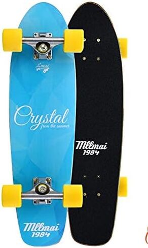 LMAI 27" Bamboo Wood Cruiser Complete Skateboard Longboard in Saudi Arabia