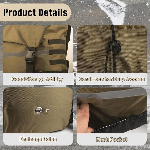 Rainleaf Spare Tire Trash Bag,Large Capacity Fits 40'' Tire Tools Holder Bag,Heavy Duty Storage Bag for Truck,Car or SUV,Camping Off-road Essential Organizer in Kuwait